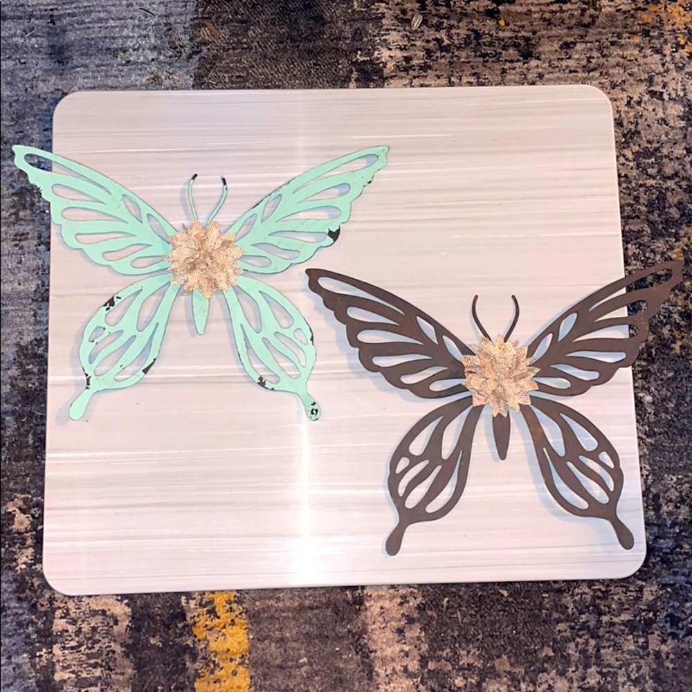 Metal Butterfly Wall Accents